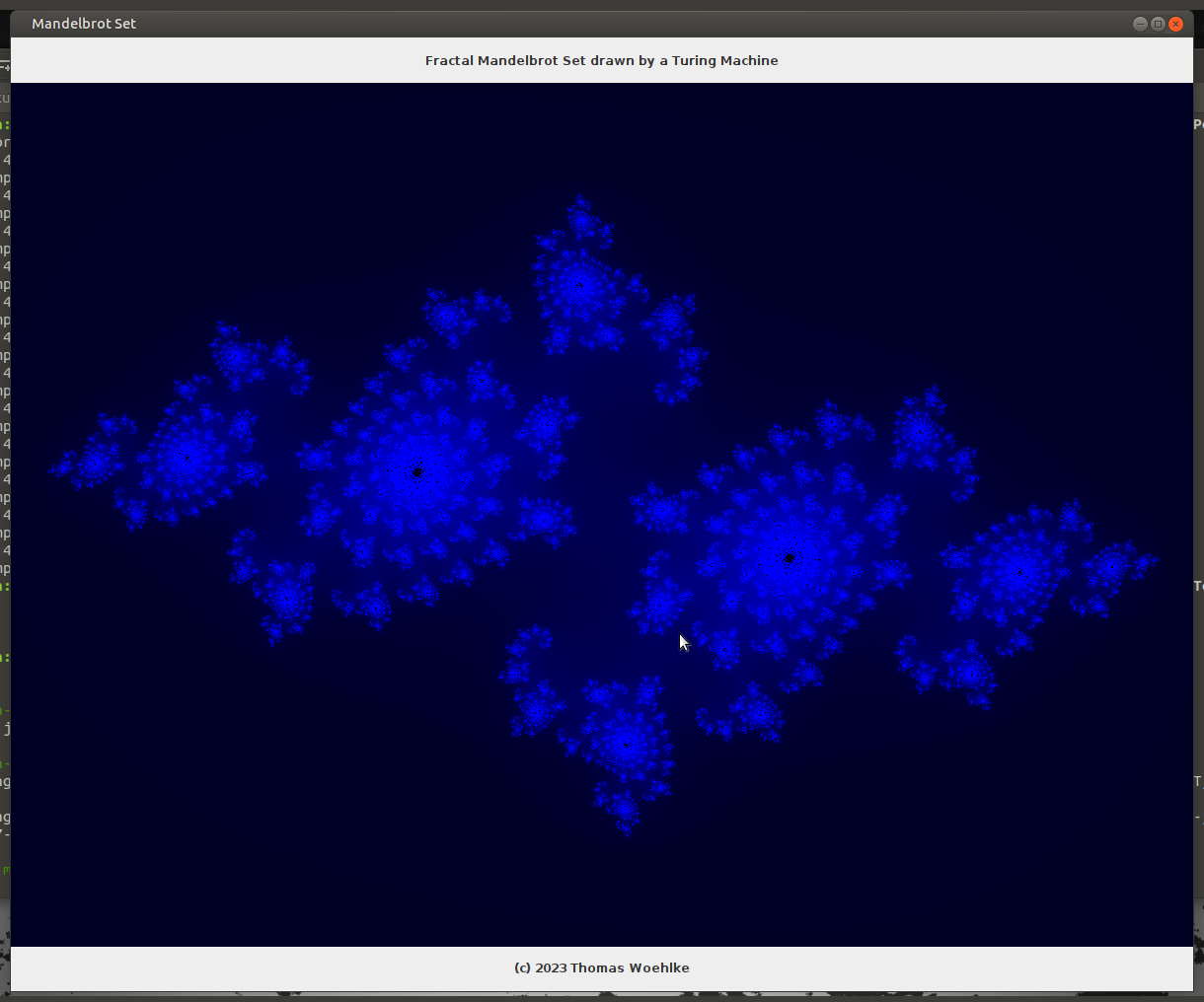 Clicked on another Point on the Edge of Mandelbrot Set: The Julia Set