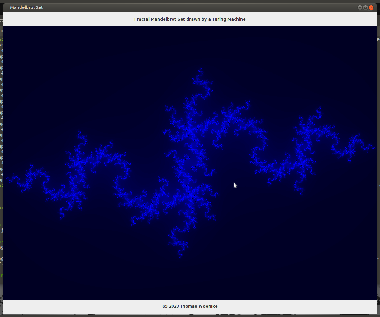 Clicked on another Point on the Edge of Mandelbrot Set: The Julia Set