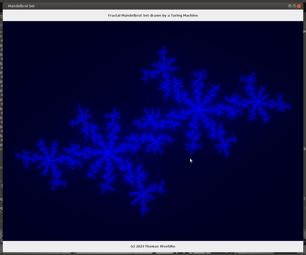 Clicked on another Point on the Edge of Mandelbrot Set: The Julia Set