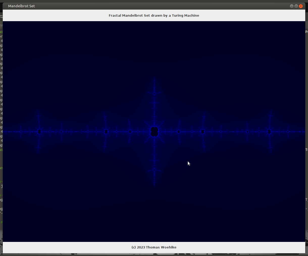 Clicked on another Point on the Edge of Mandelbrot Set: The Julia Set