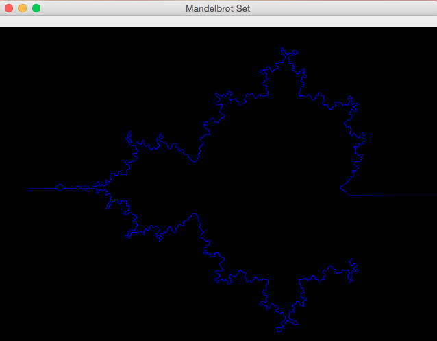 Running around the Edge of the Mandelbrot Set